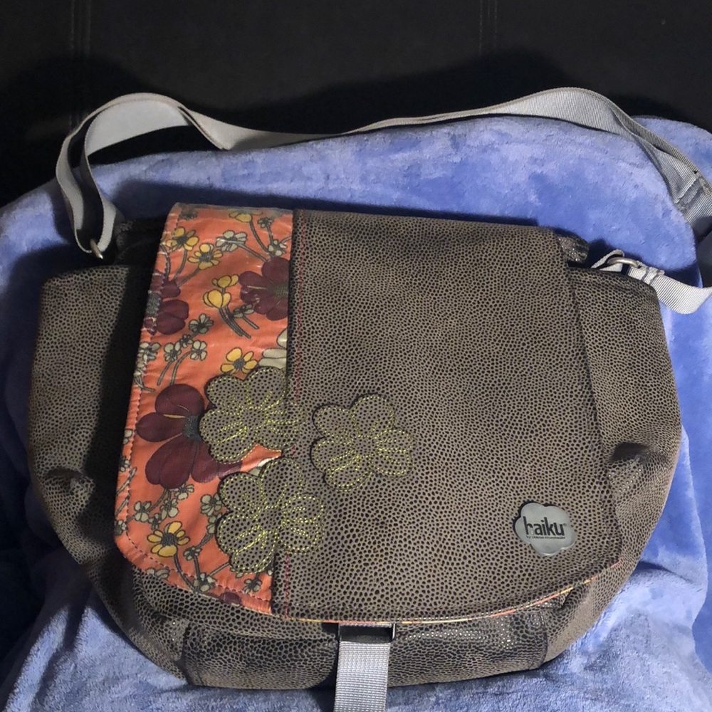 Haiku satchel.   by Sharon Elsenhauer